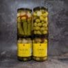 Spanish Olive Pickles (Cocktail) and  Spicy Cocktail Sticks (Banderillas)